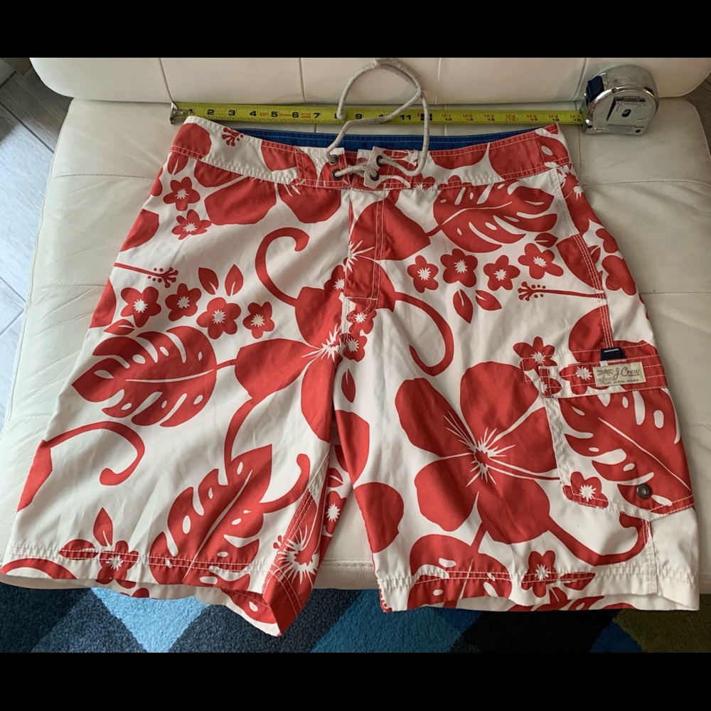 J.CREW MEN’S BOARDSHORTS 34 SWIM MEDIUM VINTAGE